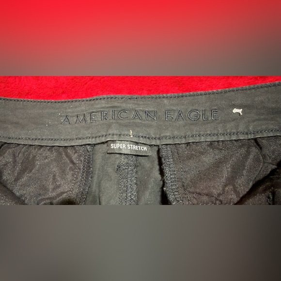 Size 8 Black American Eagle Shorts POCKETS Great Condition Measurements N Pics - Picture 10 of 12